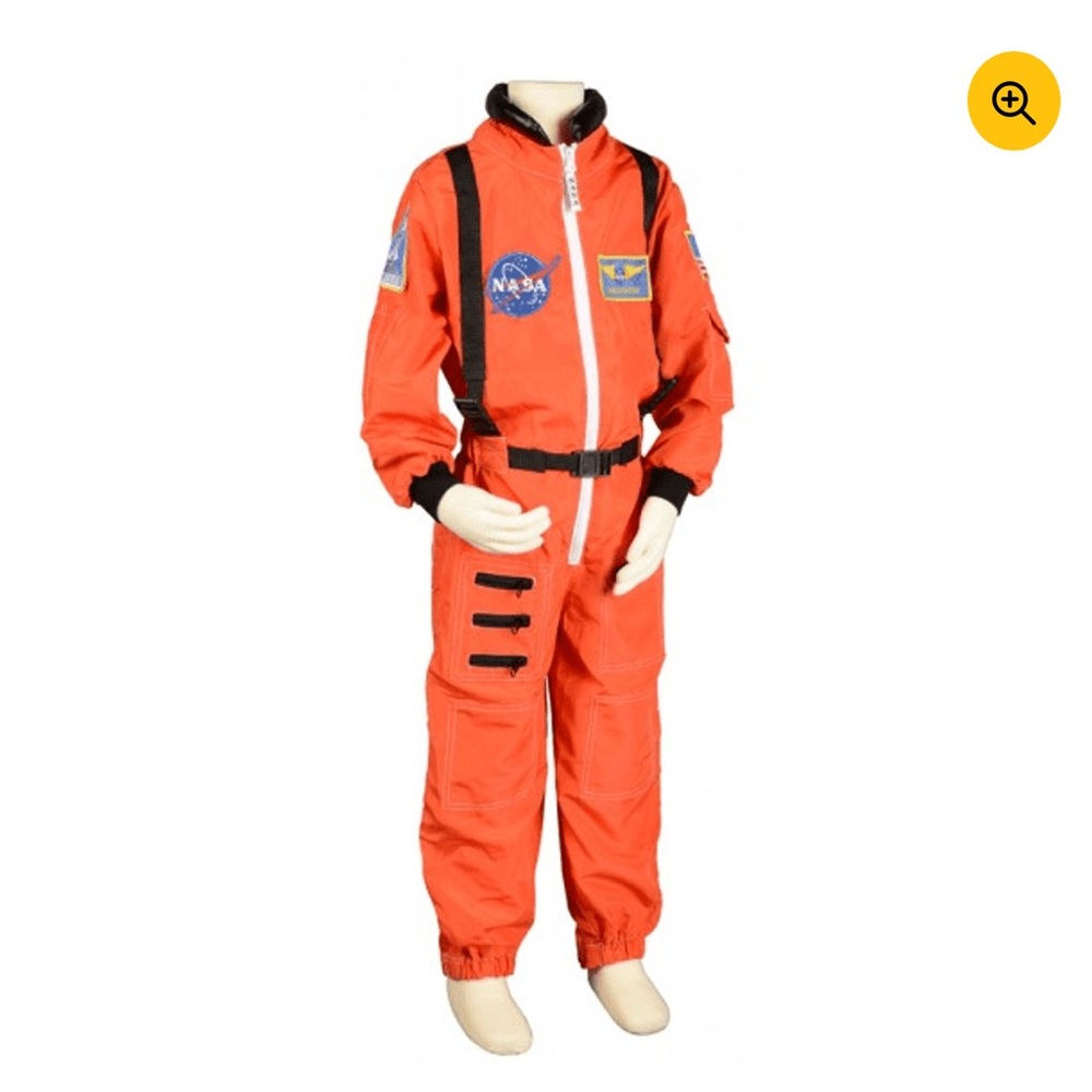 Kids Astronaut Costume Onesie - Orange
